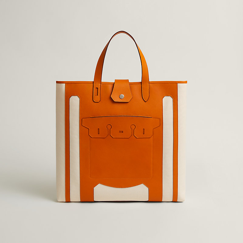 【大きめトート】HERMES★Monsieur B Tote Bag トートバッグ Monsieur B cutting tote bag, large model | Hermès USA